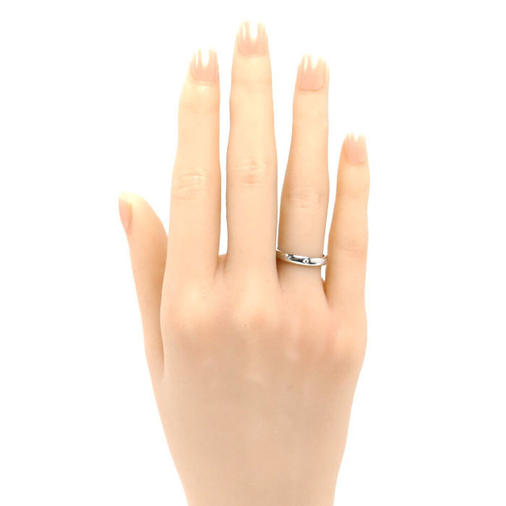 TIFFANY&Co. Tiffany & Co. Pt950 Platinum Notes Lucida Ring with Diamond, 4.0g... - Picture 6 of 6